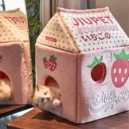 Strawberry Milk Banana Milk Cat Bed Cat House 201111326R