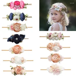 Hair Accessories Baby Girls Headband Cute Elastic Band Born Head Simulation Flower Toddler Headwear Kids