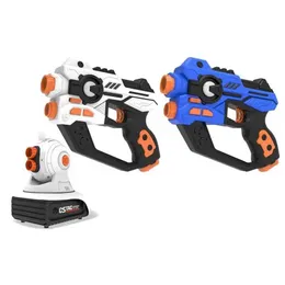 Gun Toys Electric Infrared Laser Marker Projector Toy Guns Blaster Laser Gun Combat Game Interaktion Kit för pojkar inuti utanför 240307