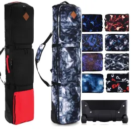 Bags 150/ 157/ 166/ 174cm SnowBoard Bag With Wheels /quality thick material big capacity holing 2 pairs of Skis / 1 Snow Board a5336