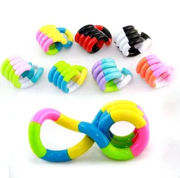 DIY 18PCS/BAG Stress Relief Variety Hand Sensory Twisted Winding Toy For Kids Autism Bexterity Training Tanggled Toys2316426