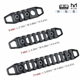 MLOK KEYMOD DUAL SYSTEM PRZEWODNIK PRZEWODNIK PRZEWODNIKA 20 mm Metalowa skórzana szyna QD Otwór nsr lusta wisząca burzą