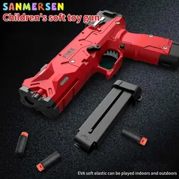 Gun Toys Launcher Children Toy Gun Ejection Shell Soft Bullet Gun Continuer Firing Start Without Load CS Gun Arrow Gun Toy Game Outdoor 240307