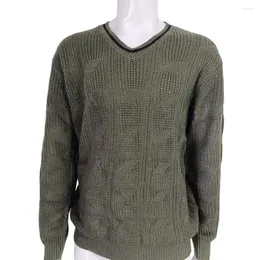 Herrenpullover Herren Base Sweater Waschbar Fine Touch Temperament Slim Fit Pullover Gestrickt Warm Halten