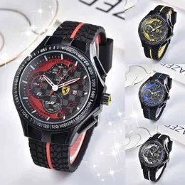 Orologio da polso sportivo di lusso per auto da corsa F1 Formula cinturino in caucciù in acciaio inossidabile al quarzo per uomo Orologio da polso casual Clock284S