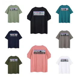 24SS春夏ファッションブランドパタレタープリントメンズとレディースリラックスカジュアル半袖TシャツAH