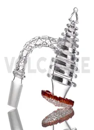 Fumatori 3D Carving Full Weld Bordo smussato Blender Quartz Banger con tappo in carb 10mm 14mm maschio 18mm per Bong Bong in vetro Dab rig2376573