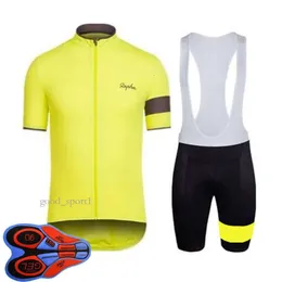 Rapha Mens Rapha Team Cycling Jersey Bib Shorts Lit Racing Bicycle Clothing Maillot ciclismo Summer Quick Mtb Bike Complements Sport