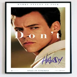 Harry Styles oroar dig inte älskling film signerade målningar Art Film Print Silk Affisch Hemväggdekor 60x90cm276m