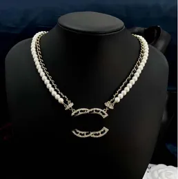 Clássico marca designer de couro carta pingentes colares gargantilha camisola corrente jóias acessórios 20 estilo