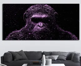 Poster Caesar Planet of The Apes Scandinavian Animal Gorilla Painting Posters and Prints Wall Art Pictures for Living Room2145143