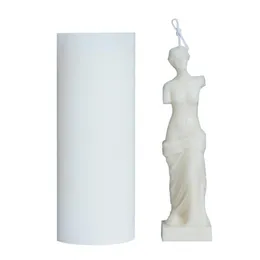 アートボディキャンドル型メスのキャンドルシリコーンカビ香料人間の形をした女神キャンドルを作る