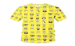 Men039s TShirts Lustiges gelbes Bob-T-Shirt Men39s Sponge Family Printing 3D Sportswear Cartoon Unisex Hoodie CutMen039s2658248