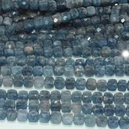 Lösa ädelstenar naturliga safir från Sri Lanka oregelbunden fasetterad kub 4,2 mm