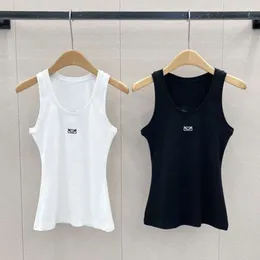 2024SS LO Women Women Vest Designer Tank Tops Womens Fashion Embroidery Graphic Sirmics T-Shirt T-Shirt متماسكة الصيف