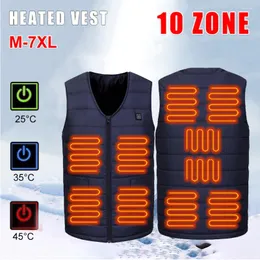 Hunting Jackets 10 Areas Heated Vest For Men Heating Jacket Woman Winter Electric Usb Heater Tactical Thermal Body Warmer Coat