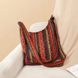 Annmouler vintage damska torba na ramię w stylu bohemian crossbody Wysoka torba na posłańca o dużej pojemności z regulowanym paskiem 240306