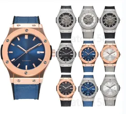 50 estilos 2024 Relógios masculinos Relógios de metais preciosos yupoo Relógios mecânicos automáticos de três mãos Relógios de função completa Relógios de moda de negócios Relógio de couro HU-A