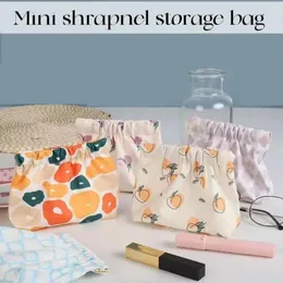 Storage Bags Ins Cosmetics Coin Wire Holder Bag Portable Earphone Card Lipsticks Auto Close Waterproof Travel Accessory Organizer