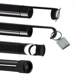 Set di specchietti laterali con magnete a gancio compatibile per endoscopio da 8 mm/5,5 mm impermeabile con filettatura nera