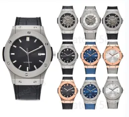 50 stylów 2024 Zegarki męskie zegarki metalowe Yupoo automatyczne zegarki mechaniczne trzy ręce pełne zegarki funkcjonalne zegarki biznesowe skórzane zegarek HU-0