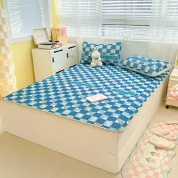 その他の寝具用品漫画パターンクールベッドマット夏の冷たい感触ベッドシートスリーピングクーリングマットレス保護カバー冷却ベッドスプレッド