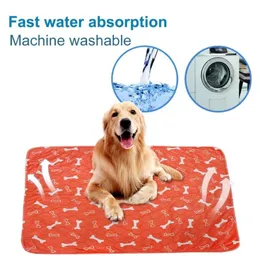 Pet Dog Diaper Mat Mat Mat Animal Train Travel Pet Pee Pads Pee Pads Mat Cartoon Printing Waterproof Resable282h