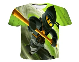 2020 Yaz Anime 3D Karikatür Tee Boy Boy Giyim Çocuklar Güzel Ninja Giysileri Ninjago T Shirt Çocuk Giyim Erkek Kız Gömlek7730071