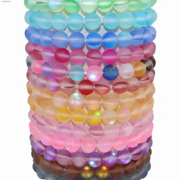 Frisado 7 Chakra 6 8 10 12 MM Pulseira de Pedra Natural Homens Cristal Vidro Cura Equilíbrio Contas Reiki Buda Oração Yoga Pulseira WomenL24213