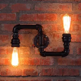 Lampa ścienna Amerykańskie lampy kreatywne retro loft woda rur lampy barowe kawiarnia restauracja pub club halla przejście przemysł schodów wiatrowa sconce 3140