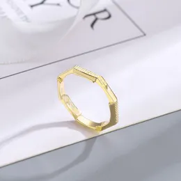 Link romântico para amor anel banhado a ouro designer anéis elegante requintado popular personalidade clássico anéis de casamento para homens zh129 E4