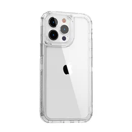 3in1 Casos de telefone combinados para iPhone 15 Plus Pro Max 14 13 Pro 12 11 xs max xr 7 8 SE2 transparente transparente TPU TPU PC PC à prova de choques da capa móvel