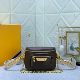 Luis Vuittons Chest Louiseviution Designer Luxury Mini Bumbag 5A Bag Kvalitet Högkedja Midjeväska Crossbody Fashion Womens Handbag axelväska Designer