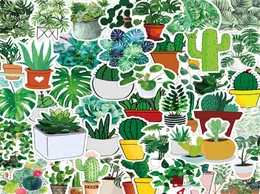 50st Cactus Succulent Plants Graffiti Stickers Decals Notebook Söt vattenflaskan Telefonfodral DIY LAPTOPS Vattentäta barnleksaker SCRA1904789