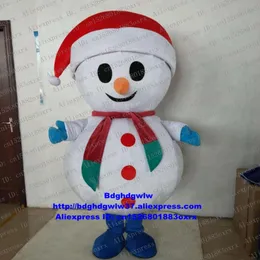 Trajes da mascote Natal Xmas Snowman Snow Man Mascot Costume Adult Cartoon Character Outfit Terno Novos Produtos Lançamento Coloque em Nice Zx2000