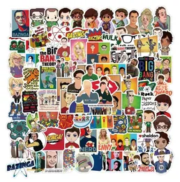 Pack of 100Pcs Whole The Big Bang Theory Stickers Waterproof Vintage Sticker For Luggage Laptop Skateboard Notebook Water Bott8569656