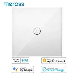 Controlla HomeKit Smart Wifi Interruttore a parete Sensore tattile Interruttore luce LED Telecomando wireless Supporto Alexa Assistente Google SmartThings