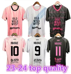 23 24 Palermo Mens 축구 유니폼 Segre Damiani Saric Buttaro Brunori 홈 Away Away whie 축구 셔츠 짧은 소매 유니폼 2023 2024 Pink8899