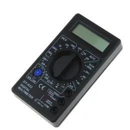 Partihandel DT832 Digital multimetertestare LCD Mini Multimeter AC DC Voltmeter Ammeter Ohm Meter Auto Polarity Display