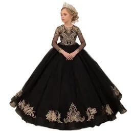 Vestido da menina de flor lilás marfim tule renda vestido de baile primeira comunhão vestido criança infantil batismo batismo júnior dama de honra convidado de casamento