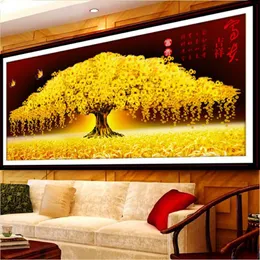 Pittura diamante 5D Ricco albero di soldi fortunato Fai da te Diamante rotondo Ricamo Animale Punto croce Strass Diamante Mosaico Deco 202591