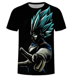 Men039s Tshirts Men39s Tshirt Summer Fashion 2022 DBZ Bulma wysokiej jakości Vegeta 3D Print Kids Goku T Shirt Japan Anime TSH2300082