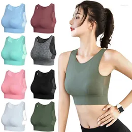 Bras Women Breefrefable oddychający Bra Mesh Patchwork Beauty wstrząśnięte wstrząsem wstrząsowym Wyściełane szybkie solidne fitness