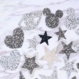 25 pezzi 4 mm cristalli fissi motivi trasferimento di calore strass motivi cristalli strass pietre applique patch per abiti da sposa Sho265I