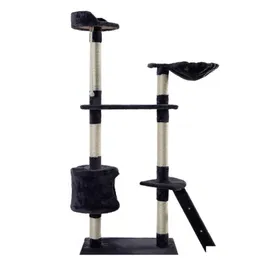 Nowy 60 Cat Tree Tower Condo Meble meble Kitten Pet Qylunu Bdesports255r