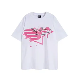 有名なメンズ高品質のTシャツレタープリントラウンドネックショートスリーブブラックホワイトファッションメン女性高品質のティーT2