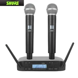 Mikrofone SHURE GLXD4 Drahtloses Mikrofon UHF 640690 MHz Professionelles Handmikrofon für Karaoke, Kirche, Show, Meeting, Studio, Aufnahmemikrofon