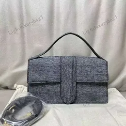 Designer LE BAMBINO Borsa in lino alla moda Borse vintage con manico superiore Borsa a tracolla smerigliata sotto le ascelle Portafoglio portatile di lusso Borsa a tracolla moda Tote 240312