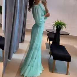 Vestidos de trabalho Senhoras elegantes de manga longa 2pc Conjuntos sexy deco