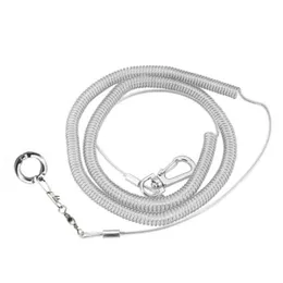 Other Bird Supplies Alloy Leg Ring Flexible Chain Belt Anti Bite Plastic Wire Rope Parrot Outdoor Flight Training245W